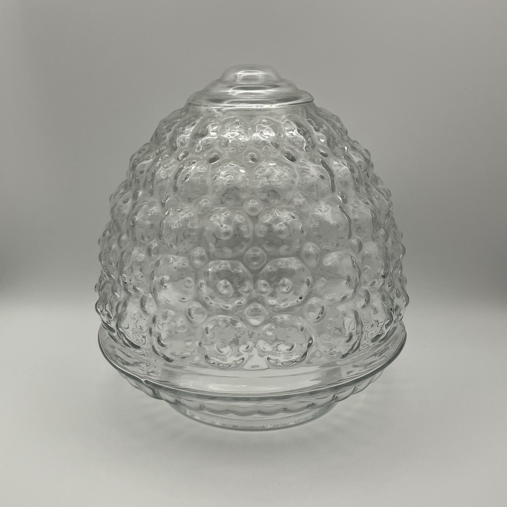 Vintage Beehive Bubble Acorn Glass Light Lamp Fixture Globe Shade Ceiling 1950s